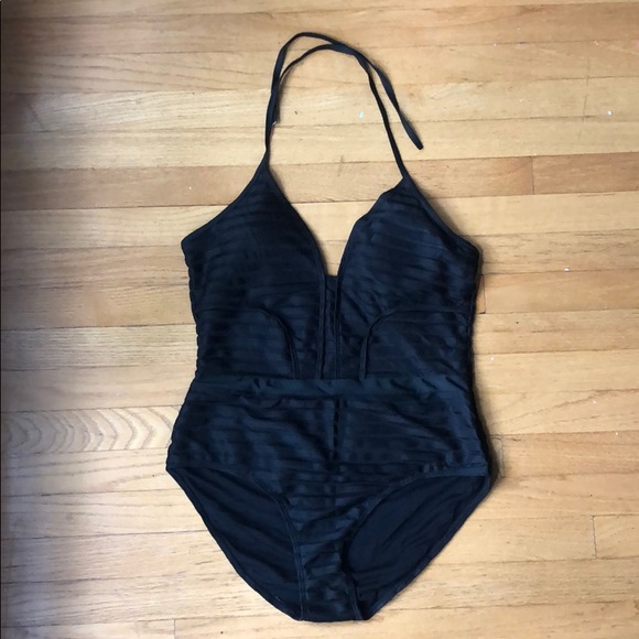 Black halter bathing suit - Picture 1 of 2